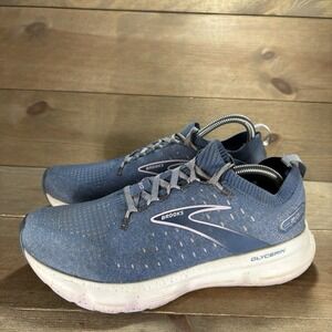 brooks glycerin 20 womens size 9.5 shoes blue stealthfit running sneakers